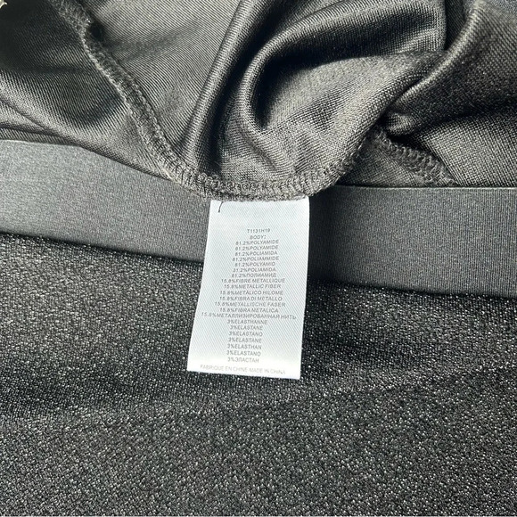 Gabrielle by Molly Bracken Black Shimmer Skinny Pants - Picture 8 of 13